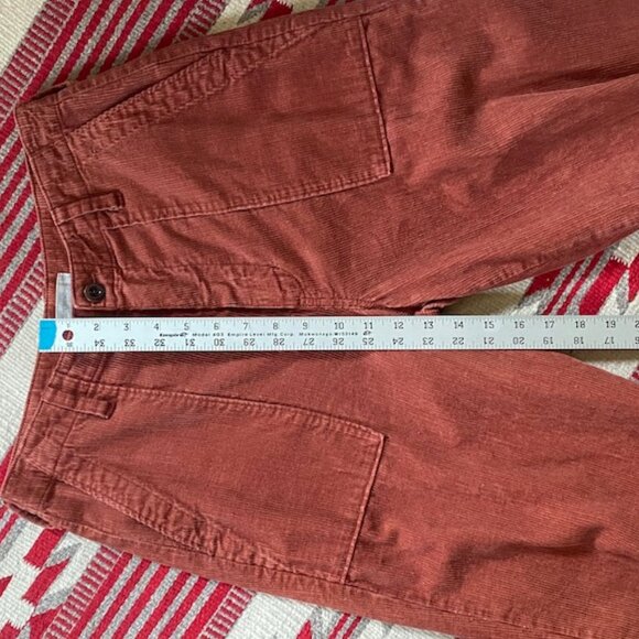 Outerknown Terra Cotta Brown Corduroy Pants, Women's Size 27 - Picture 10 of 11
